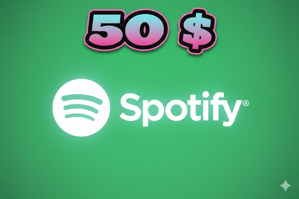 SPOTIFY 50$ GIFT CARD GLOBAL VERSION 